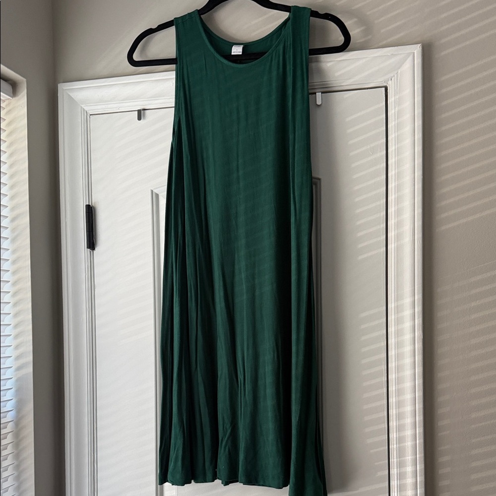 Old Navy Forest Green Midi Dress